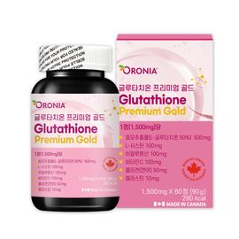 [ORONIA] Glutathione Premium Gold 60 Tablets_Vitamin C, Collagen, Elastin, Hyaluron, Yeast Extract, Imported from Canada_Made in Canada